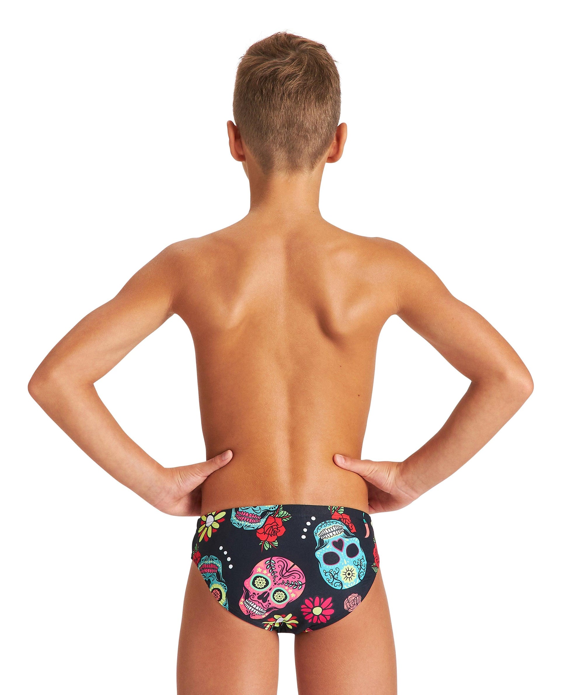 Boys' Crazy Skulls Carnival JR Brief - Premium Boys Swimsuits from arena - Just LE 1299! Shop now at  TIT | Team for International Trading