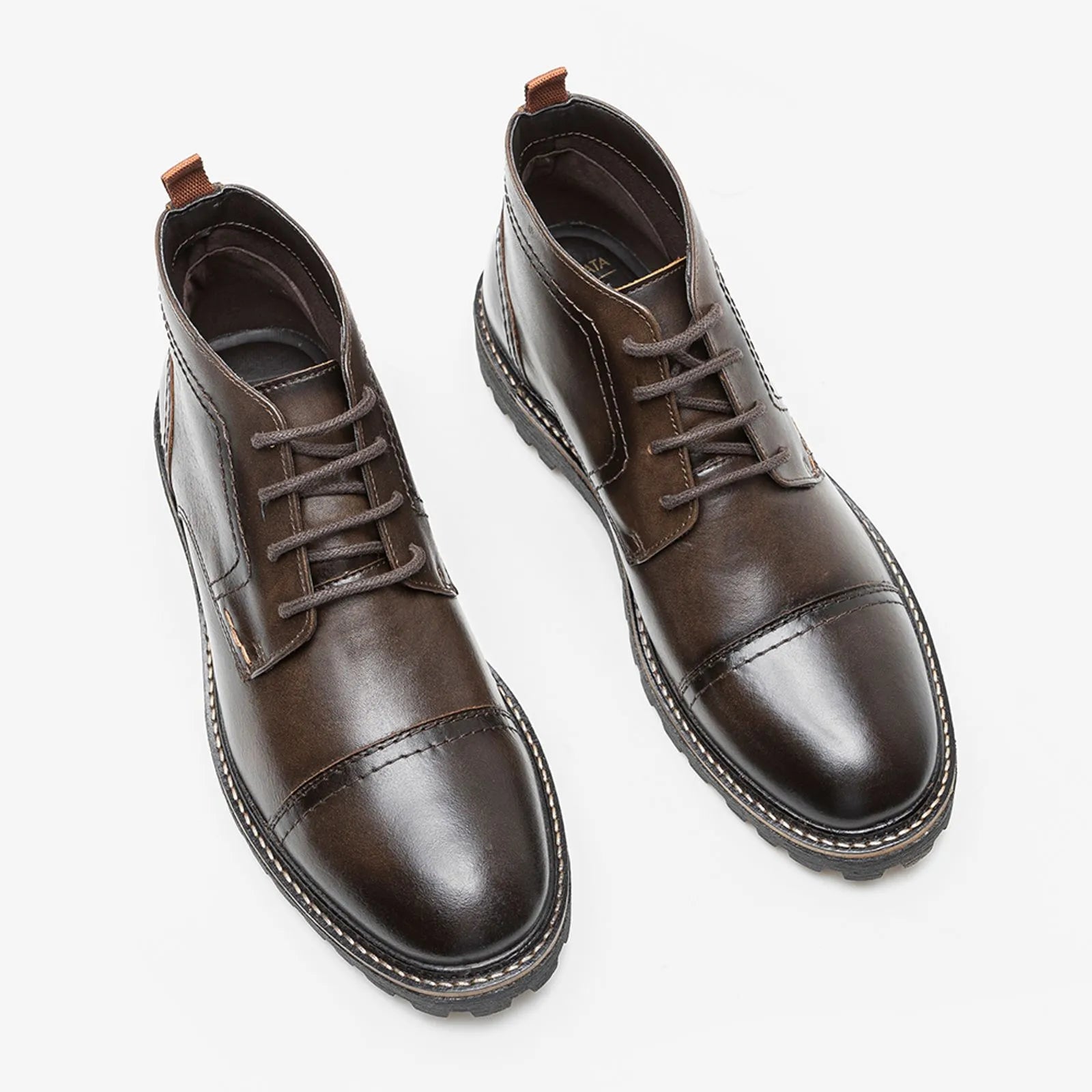 Cross Charcoal Lace-Up Boot - Premium Men's Lifestyle Shoes from Democrata - Just LE 7499! Shop now at  TIT | Team for International Trading