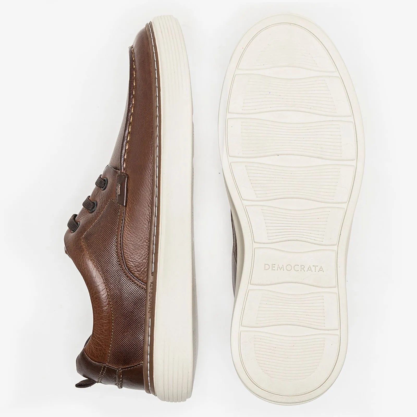 Denim Clash Cognac Sneakers - Premium Men's Lifestyle Shoes from Democrata - Just LE 5999! Shop now at  TIT | Team for International Trading