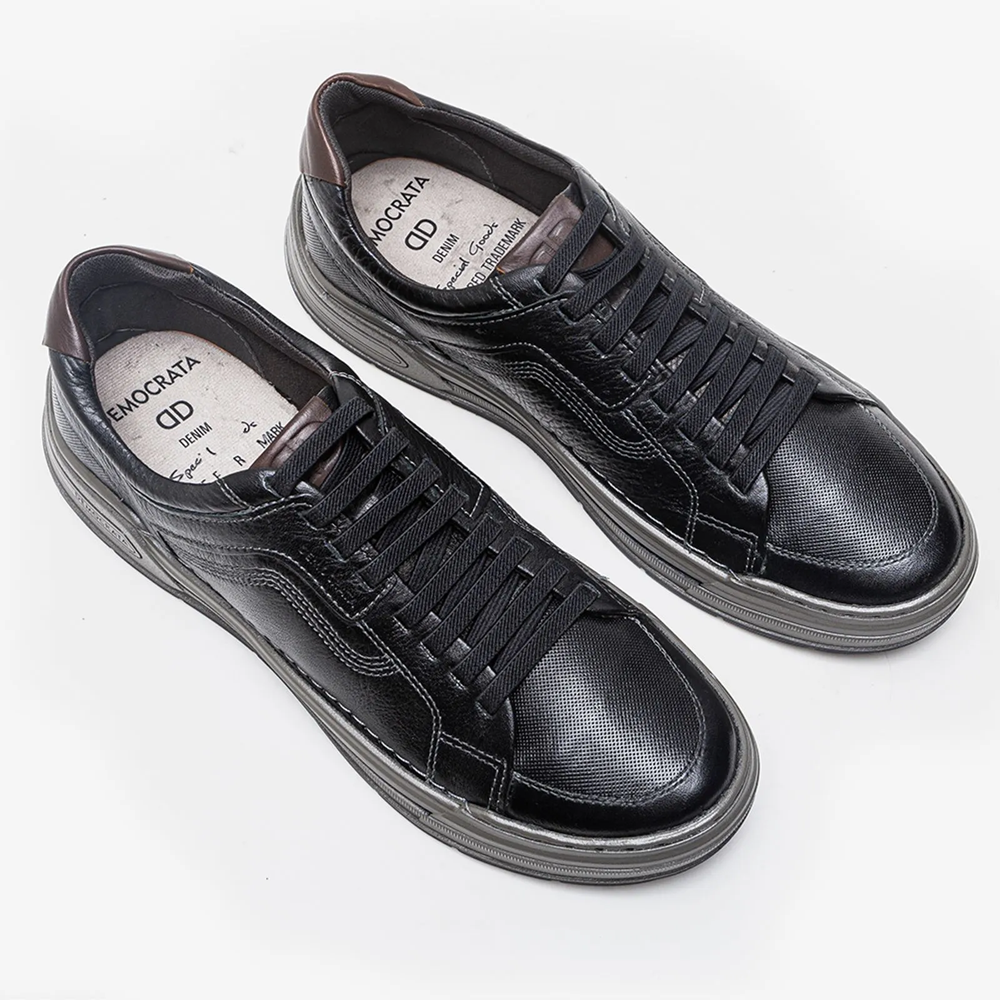 Volp Black Denim Sneakers - Premium Men's Lifestyle Shoes from Democrata - Just LE 6799! Shop now at  TIT | Team for International Trading