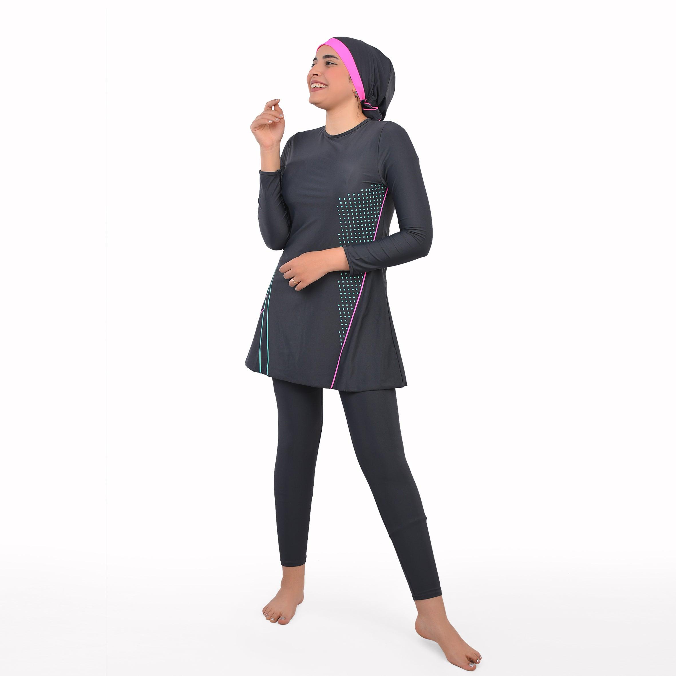 3 Pcs Dots Long Sleeve Women's Swimsuit - Premium Women's Beachwear from Team Sport - Just LE 3199! Shop now at  TIT | Team for International Trading