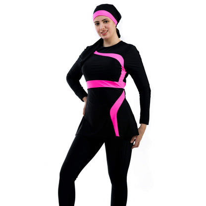 3 Pcs Long Sleeve Women's Swimsuit - Team Sport - TIT