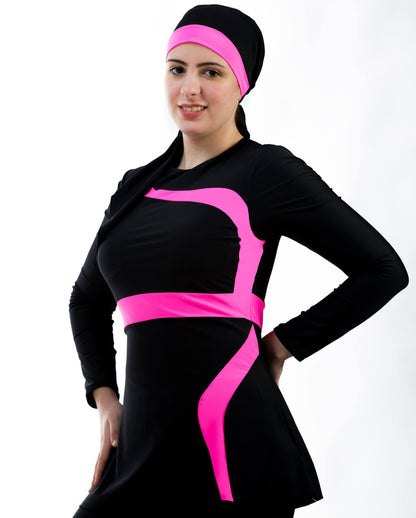 3 Pcs Long Sleeve Women's Swimsuit - Team Sport - TIT