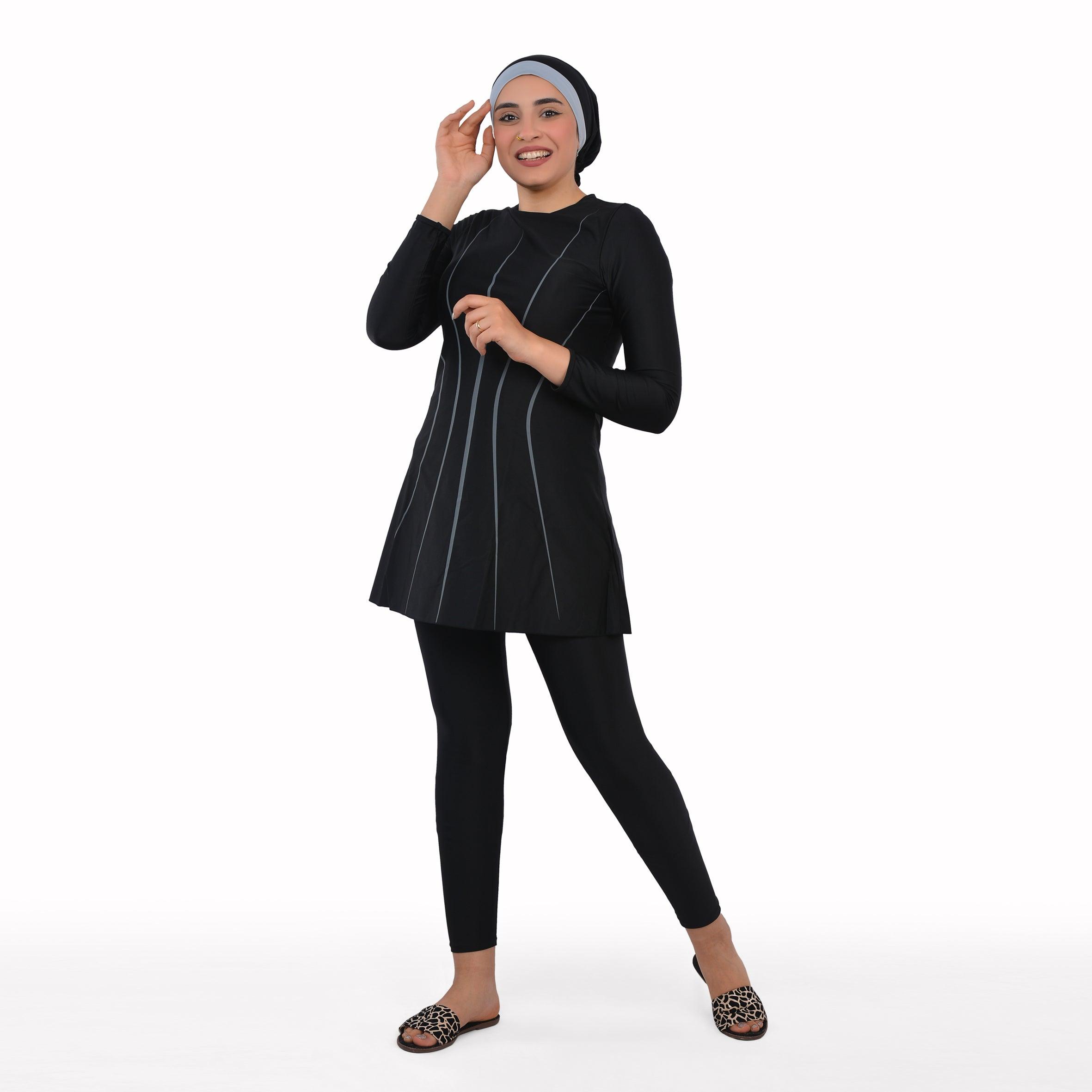 3 Pcs Ocean lines Long Sleeve Women's Swimsuit - Premium Women's Beachwear from Team Sport - Just LE 3199! Shop now at  TIT | Team for International Trading
