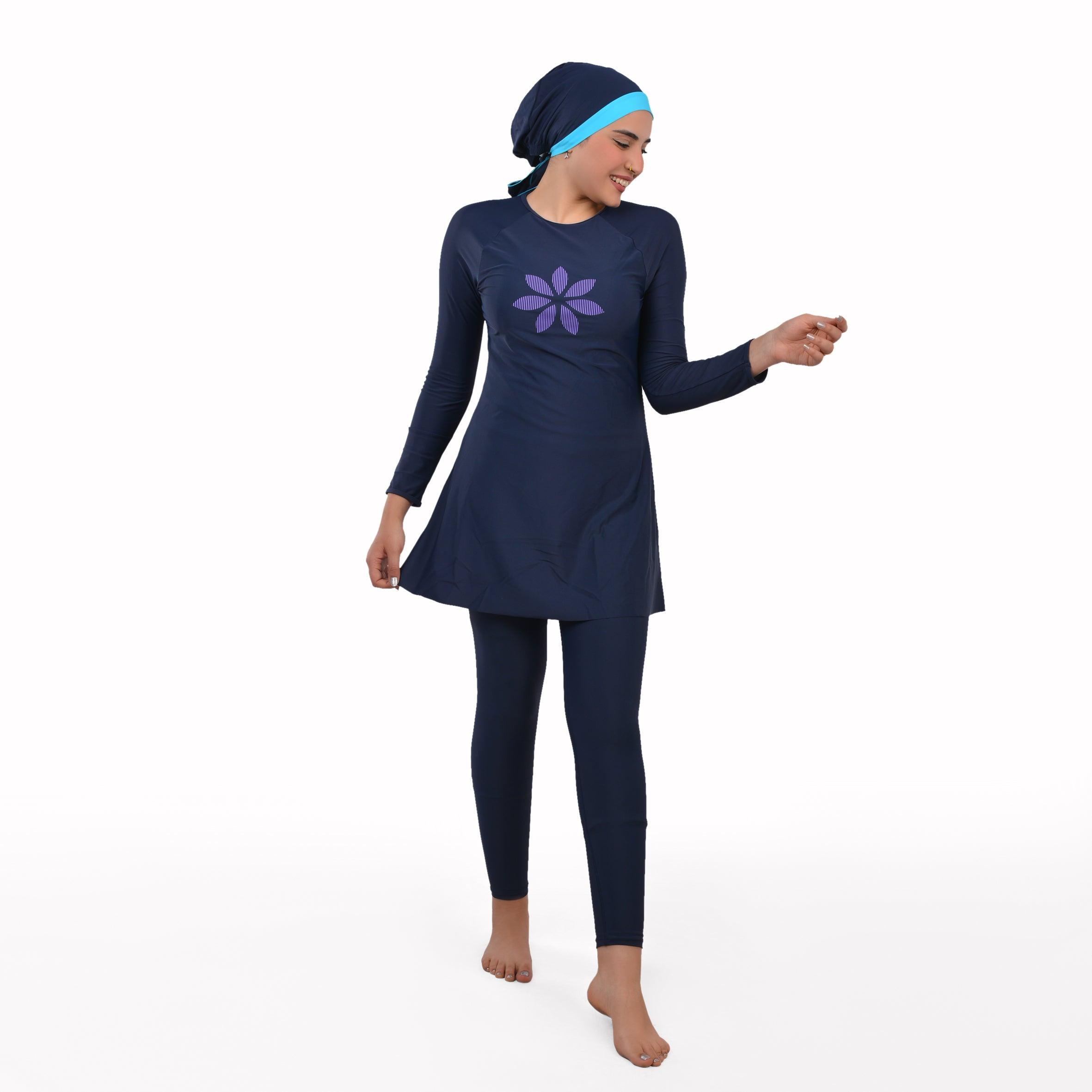3 Pcs Periwinkle Long Sleeve Women's Swimsuit - Premium Women's Beachwear from Team Sport - Just LE 3199! Shop now at  TIT | Team for International Trading