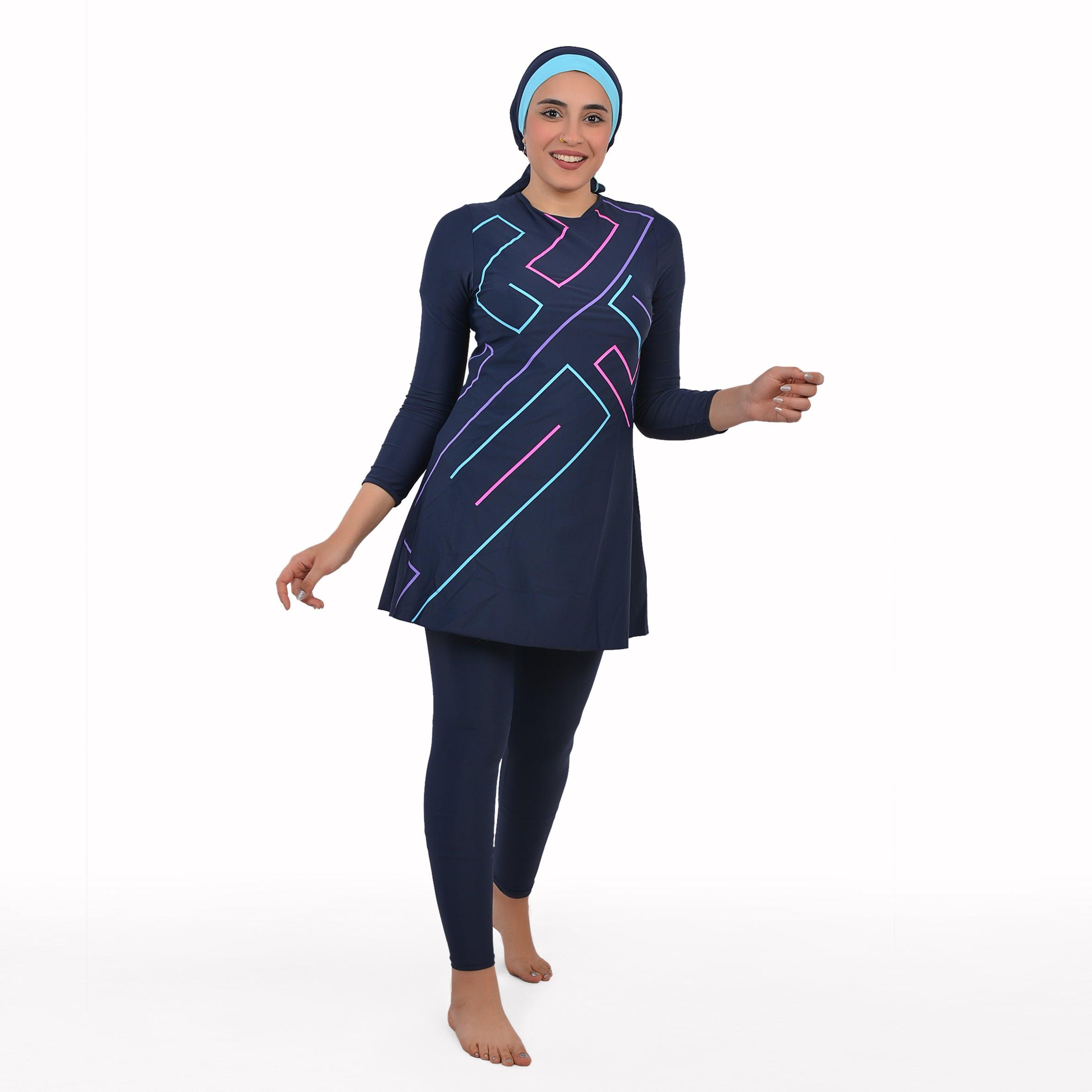 3 Pcs Puzzle Long Sleeve Women's Swimsuit - Premium Women's Beachwear from Team Sport - Just LE 3299! Shop now at  TIT | Team for International Trading