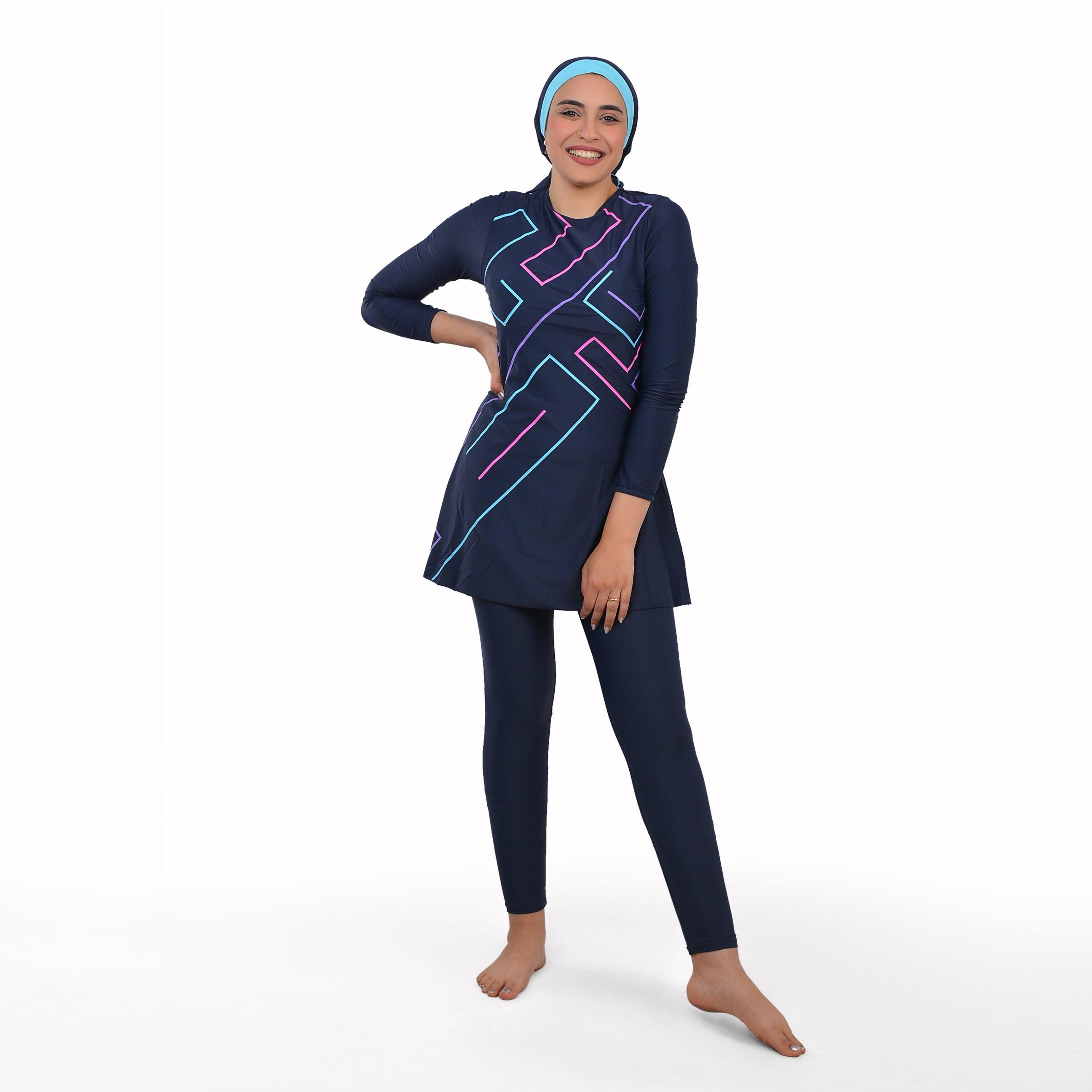 3 Pcs Puzzle Long Sleeve Women's Swimsuit - Premium Women's Beachwear from Team Sport - Just LE 3299! Shop now at  TIT | Team for International Trading