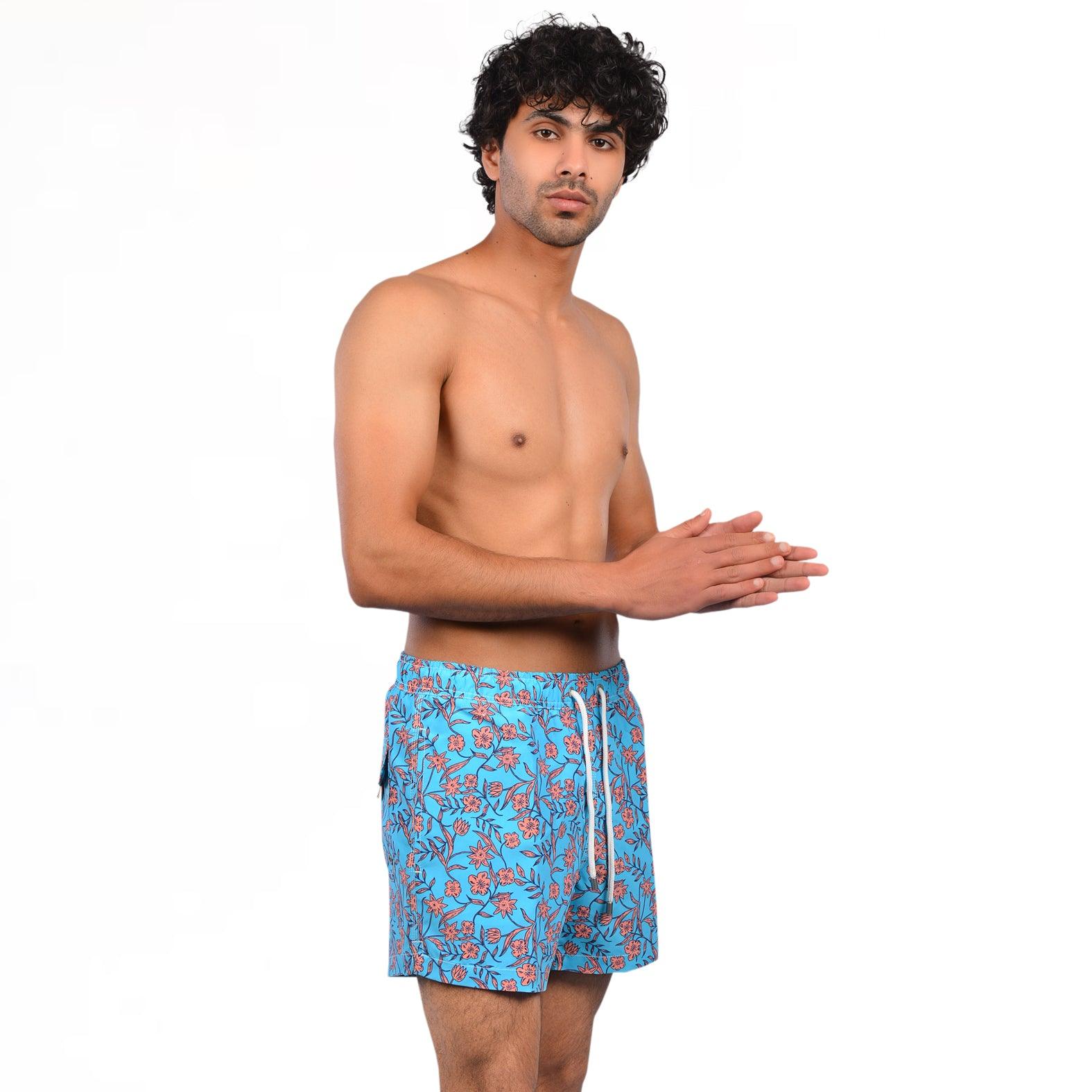 Bermuda Flower Beach Short - Premium Men's Beachwear from Team Sport - Just LE 1549! Shop now at  TIT | Team for International Trading