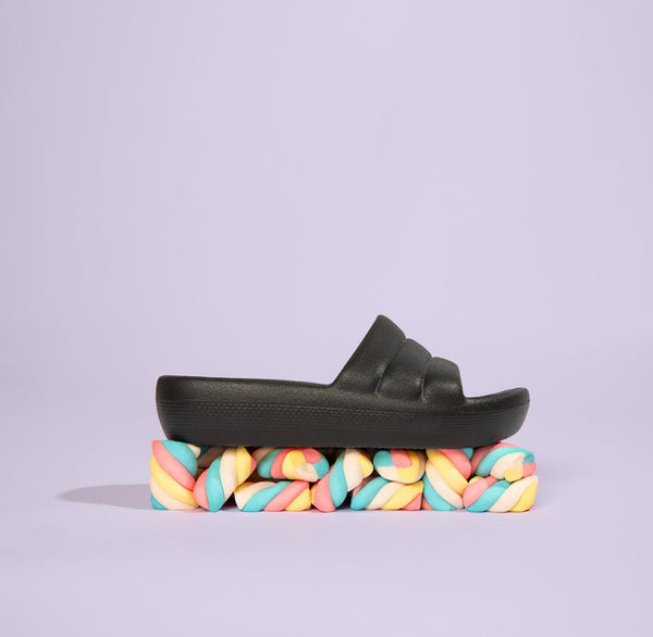 Black Marshmallow Clog - {{ collection.title }} - TIT