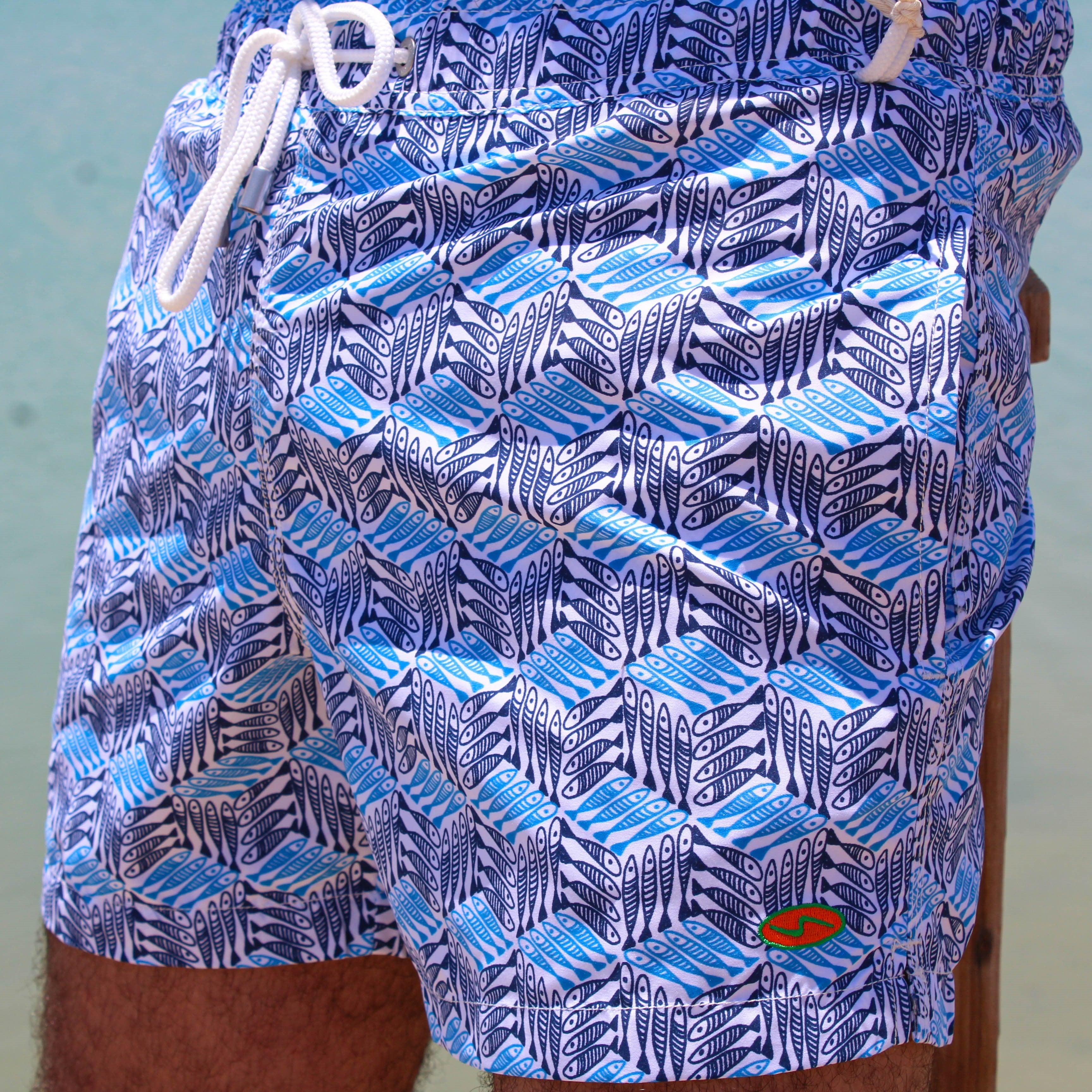Blue Sardine Beach Short - Premium Men's Beachwear from Team Sport - Just LE 1549! Shop now at  TIT | Team for International Trading