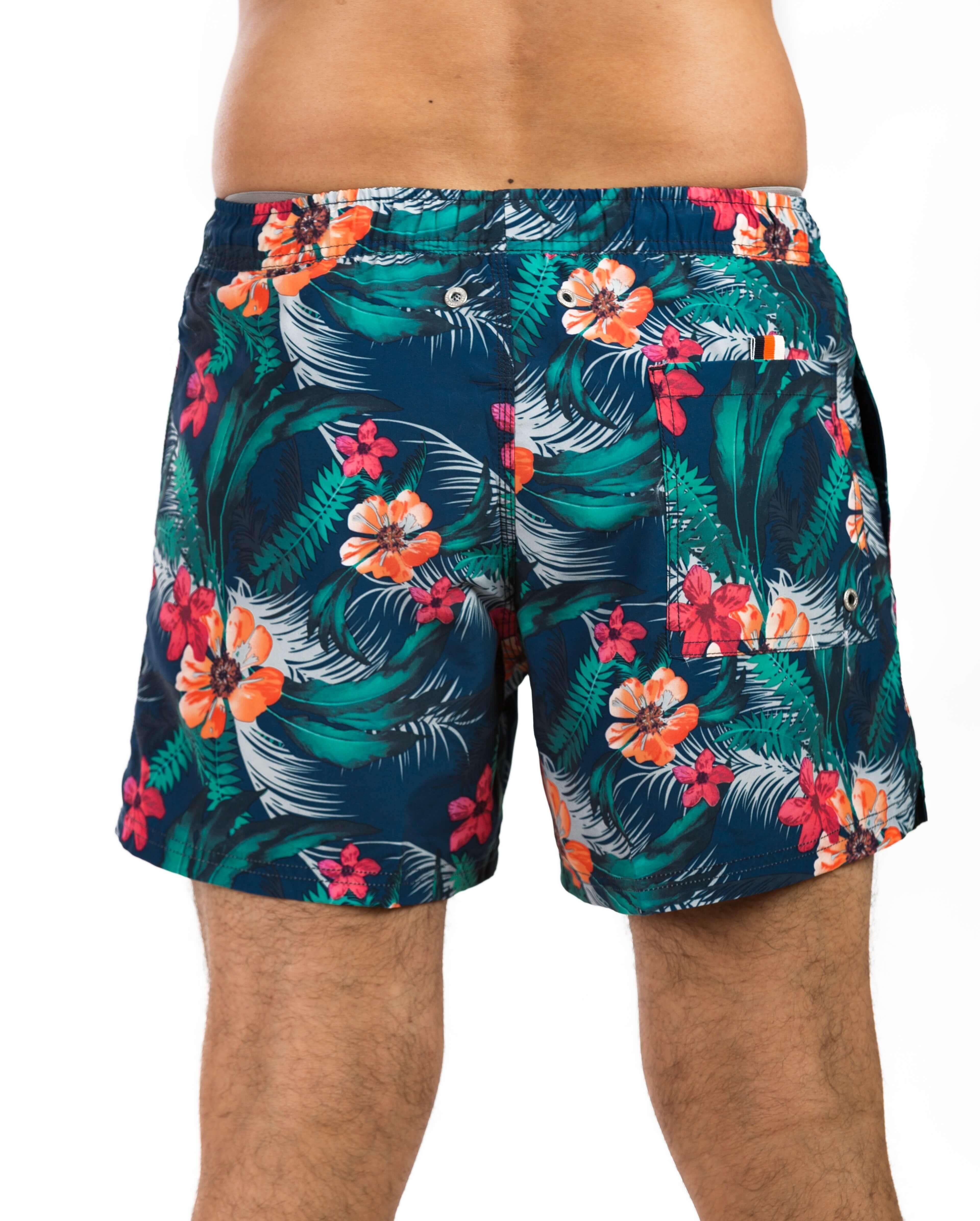 Colorful Flowers Men's Beach Short - Premium Men's Beachwear from Team Sport - Just LE 1549! Shop now at  TIT | Team for International Trading
