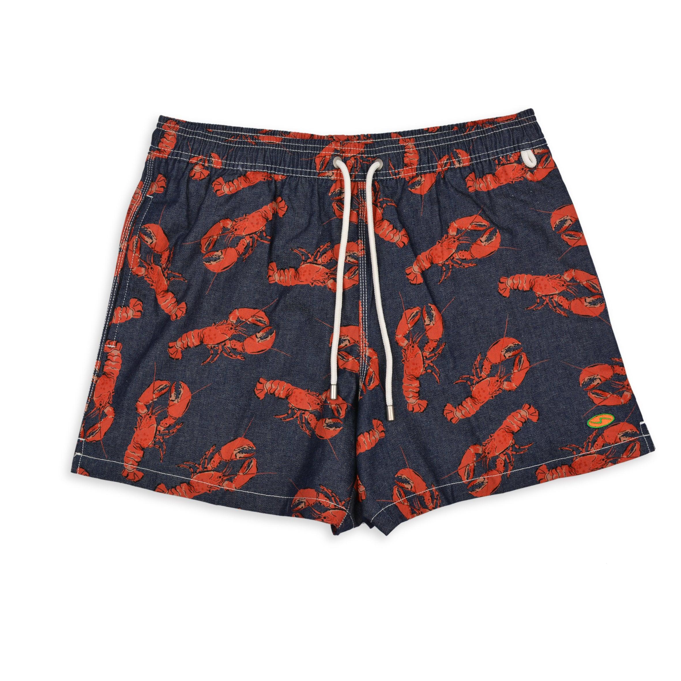 Denim Lobster Beach Short - Premium Men's Beachwear from Team Sport - Just LE 1549! Shop now at  TIT | Team for International Trading