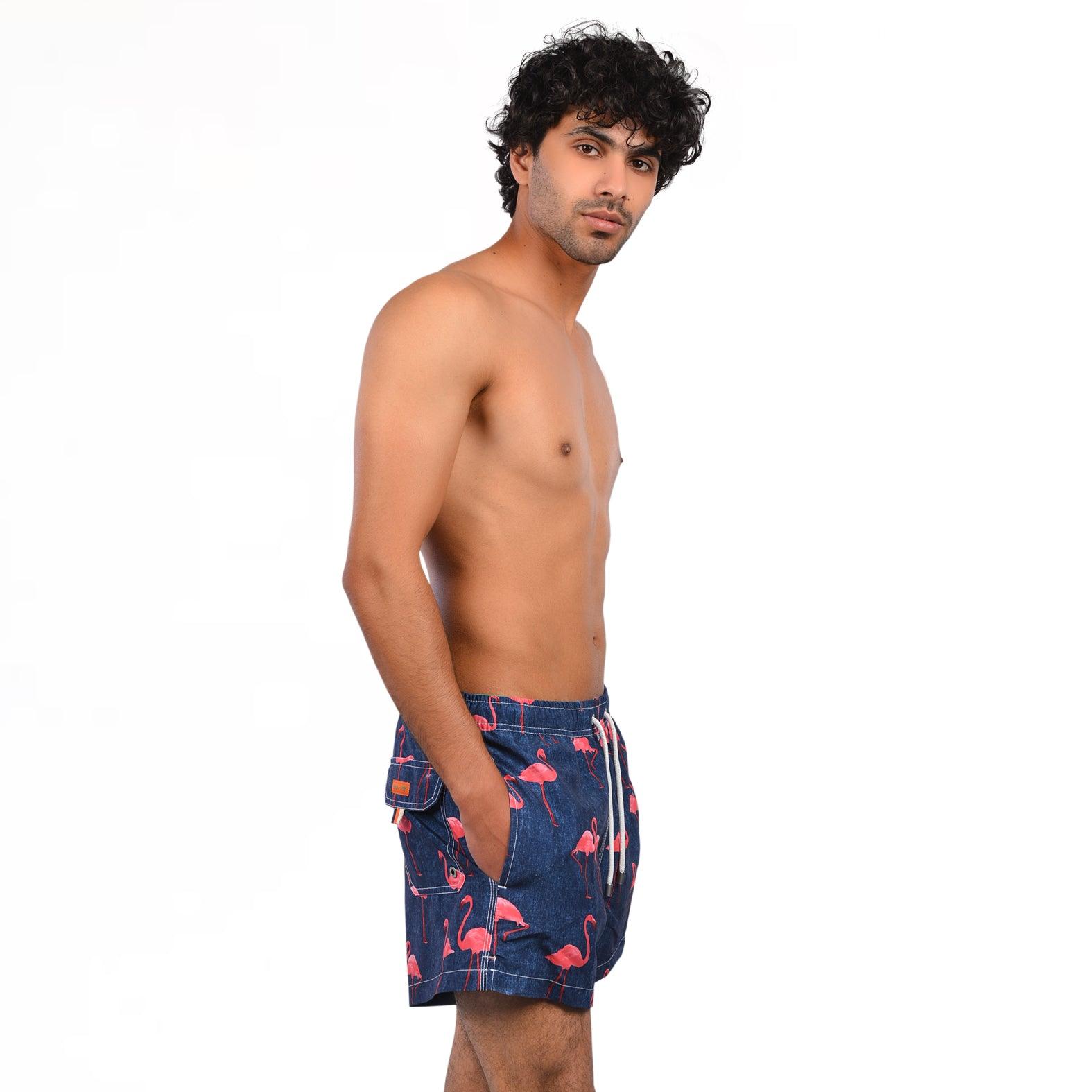 Flamingo Beach Short - Premium Men's Beachwear from Team Sport - Just LE 1549! Shop now at  TIT | Team for International Trading
