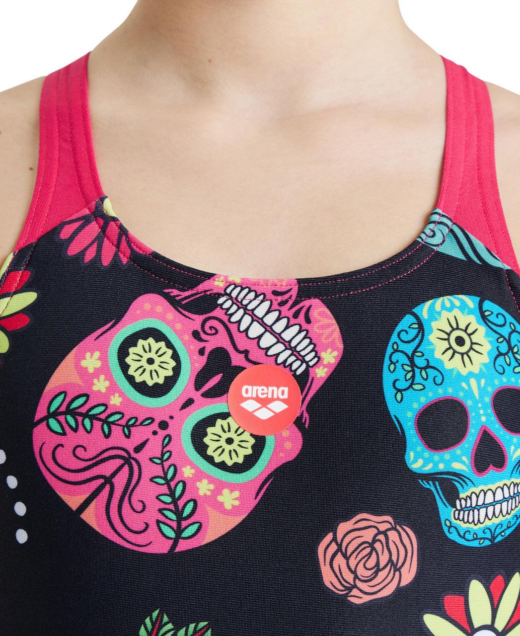 Girls' Crazy Skulls Carnival JR Swim Pro One Piece - {{ collection.title }} - TIT