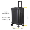 Hexagon 20" Black Hardside Cabin Luggage - {{ collection.title }} - TIT