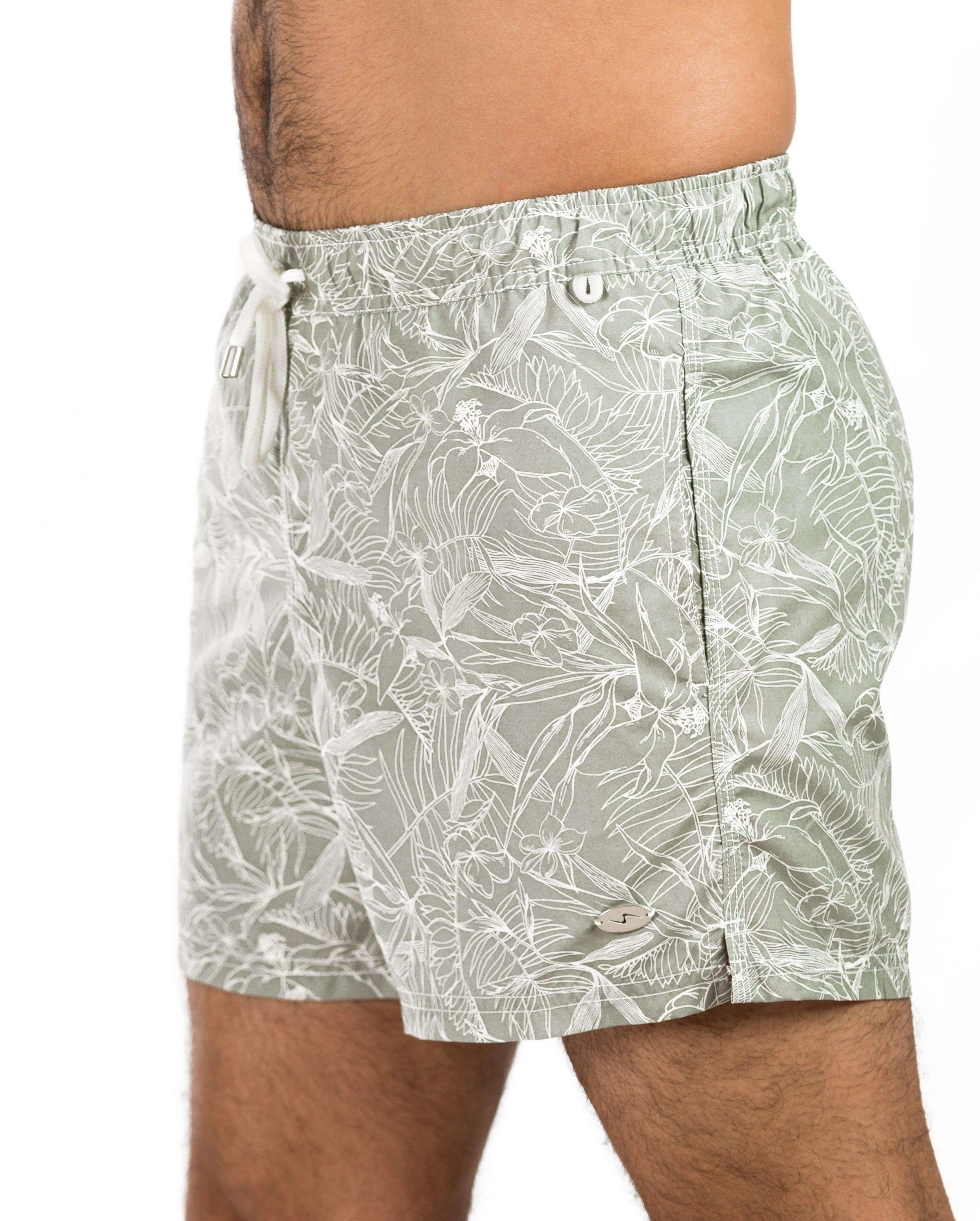 Mixed Tree Leaves Men's Beach Short - Premium Men's Beachwear from Team Sport - Just LE 1299! Shop now at  TIT | Team for International Trading