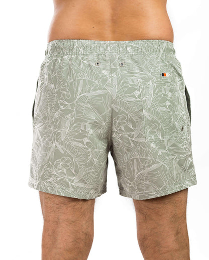 Mixed Tree Leaves Men's Beach Short - Team Sport - TIT