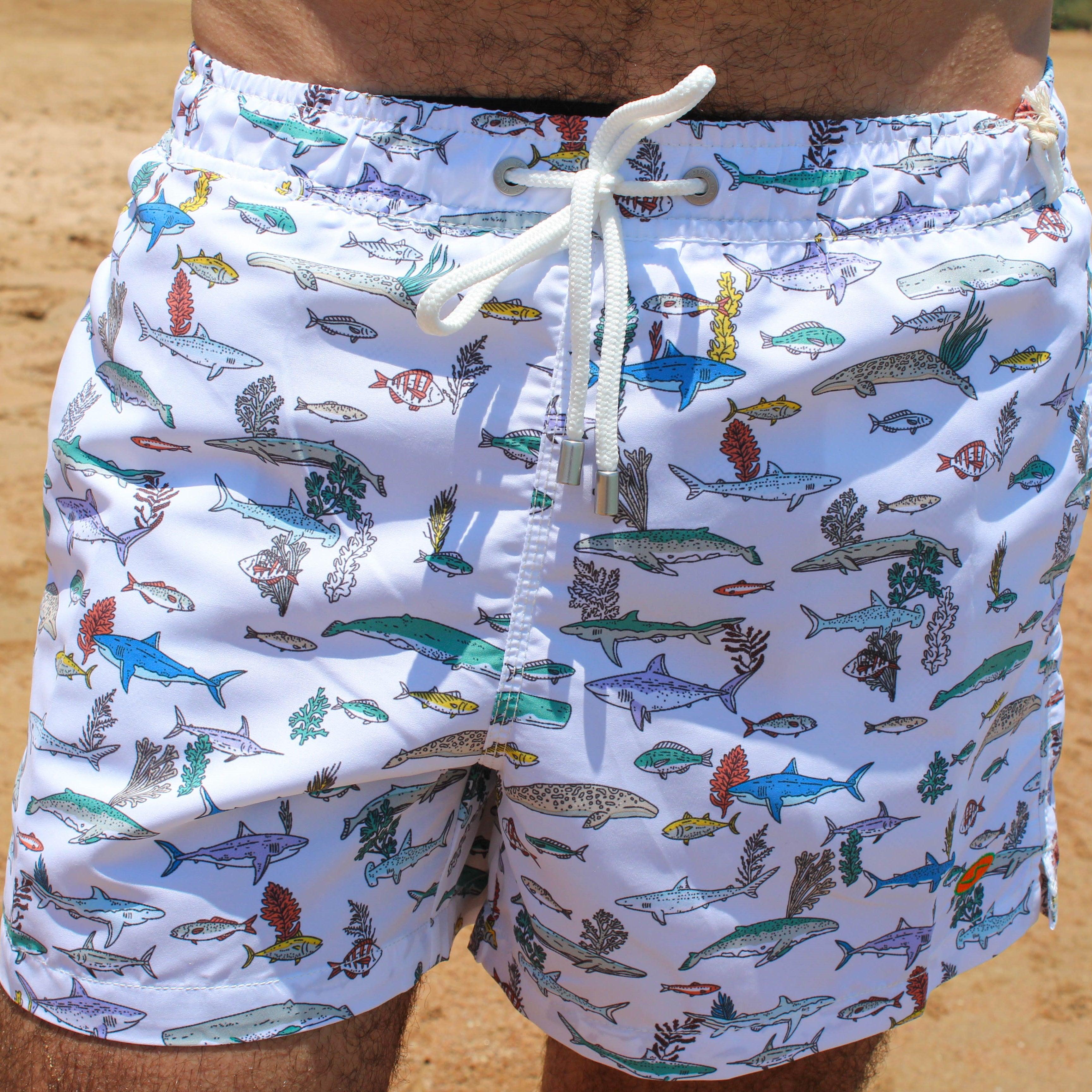 Ocean Print Beach Short - Premium Men's Beachwear from Team Sport - Just LE 1549! Shop now at  TIT | Team for International Trading