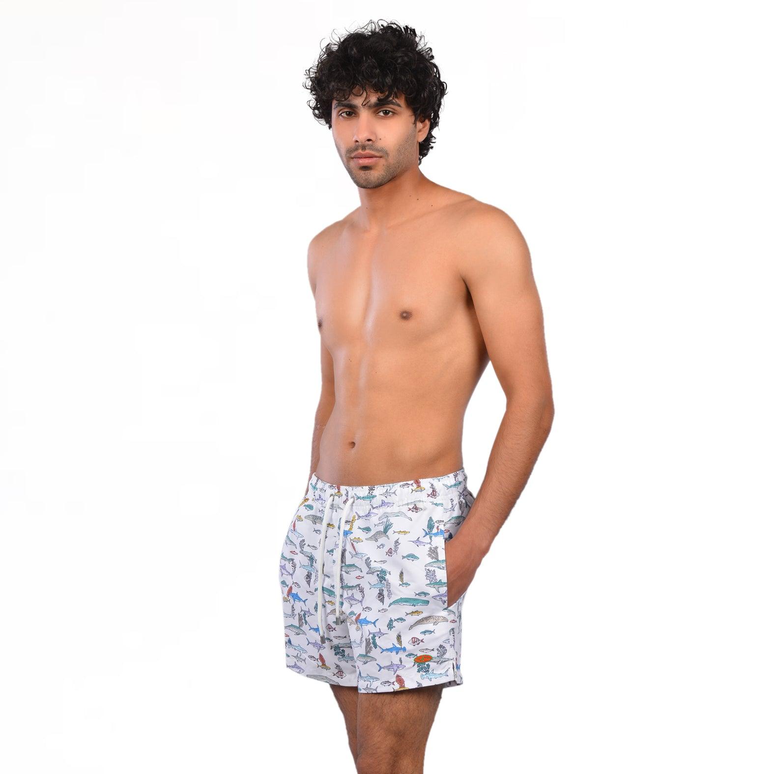 Ocean Print Beach Short - Premium Men's Beachwear from Team Sport - Just LE 1549! Shop now at  TIT | Team for International Trading