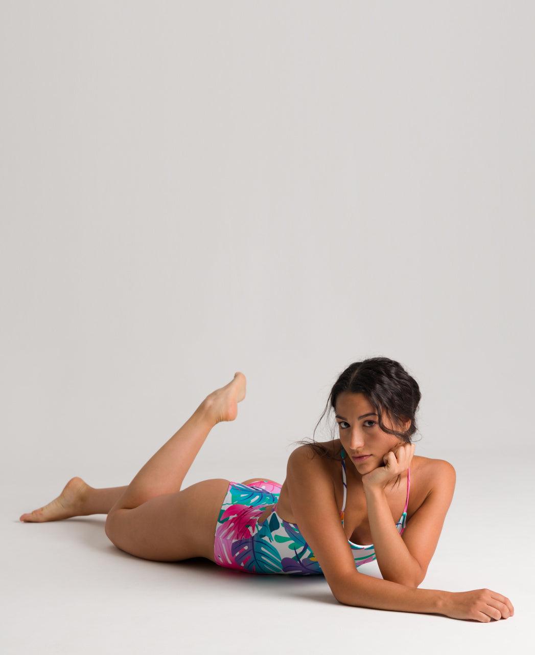 Twist Back Reversible Tree Leaves One Piece - Premium Women's Beachwear from arena - Just LE 1699! Shop now at  TIT | Team for International Trading