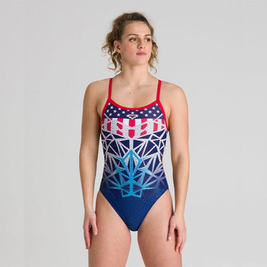 Women's arena Bishamon Challenge Back One Piece USA - {{ collection.title }} - TIT