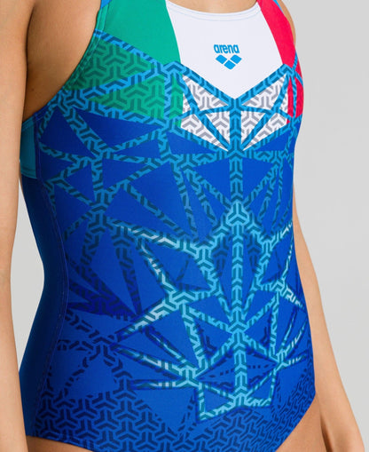 Women's arena Bishamon Swim PRO Back One Piece Italy - {{ collection.title }} - TIT