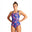 Women's STRIPED GEO SWIM PRO BACK ONE PIECE - {{ collection.title }} - TIT